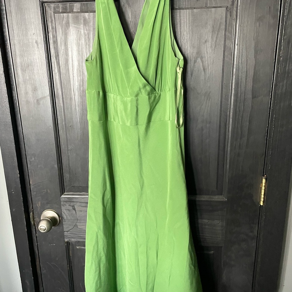 Jcrew Green V-Neck Women’s Dress